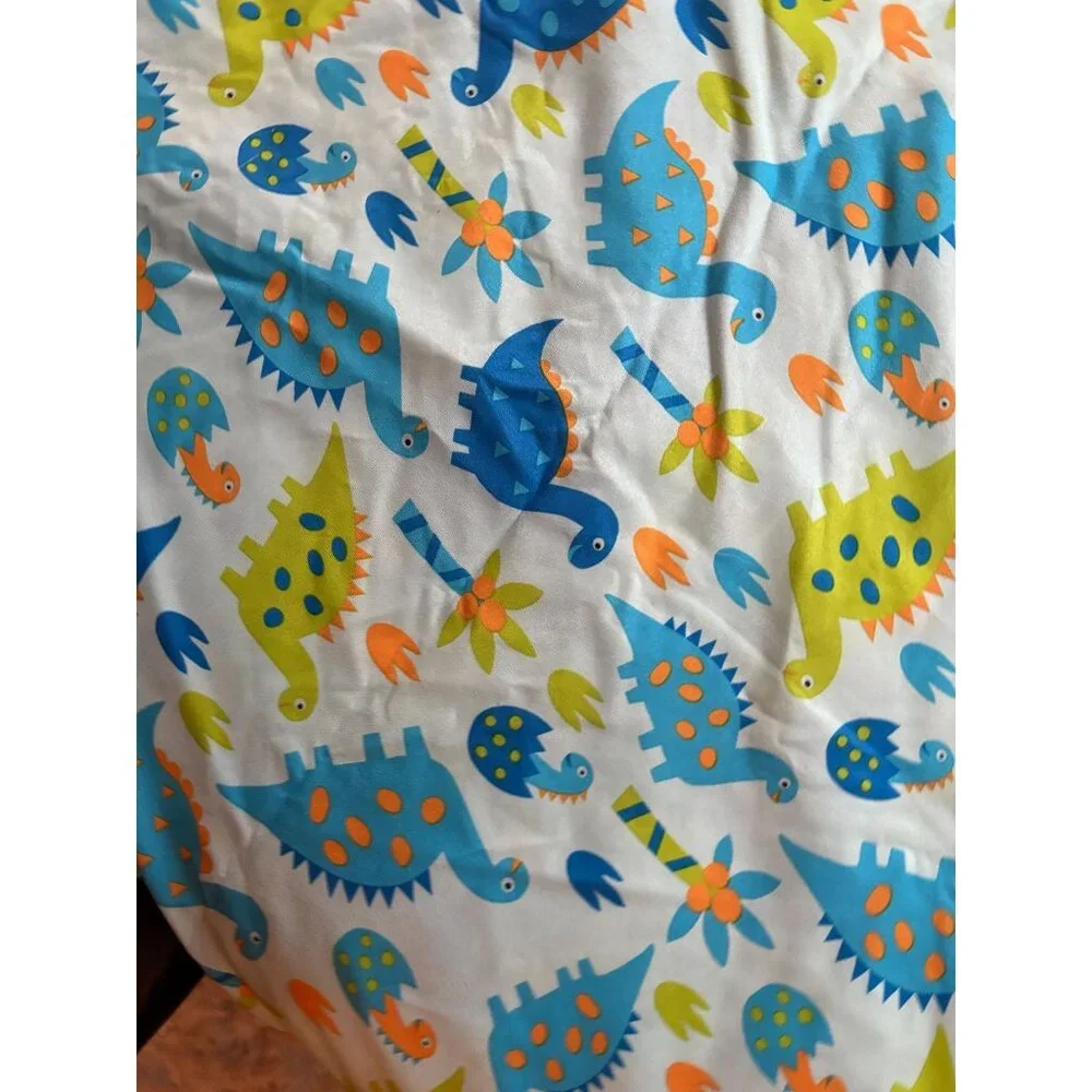 Kite Kids Dinosaur Print Twin Sheet Set With Fitted Sheet Flat Sheet & Pillowcas